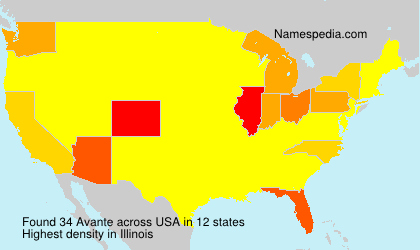 Surname Avante in USA Surname Avante in USA