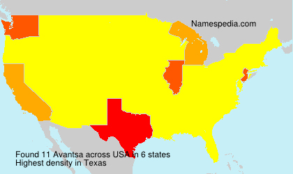 Surname Avantsa in USA Surname Avantsa in USA