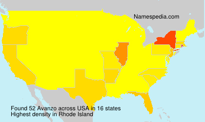 Surname Avanzo in USA Surname Avanzo in USA
