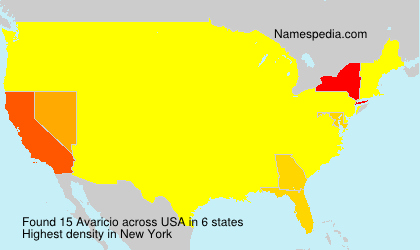 Surname Avaricio in USA Surname Avaricio in USA