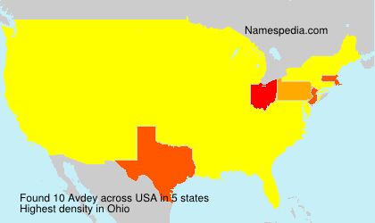 Surname Avdey in USA