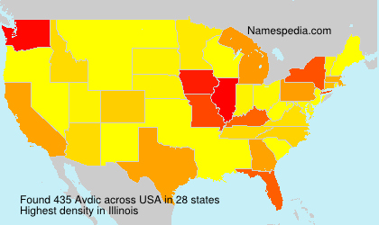 Surname Avdic in USA Surname Avdic in USA