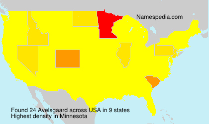 Surname Avelsgaard in USA Surname Avelsgaard in USA