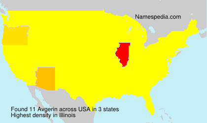 Surname Avgerin in USA