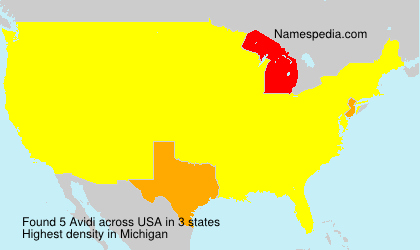 Surname Avidi in USA Surname Avidi in USA