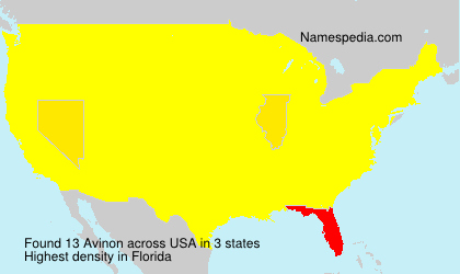 Surname Avinon in USA Surname Avinon in USA