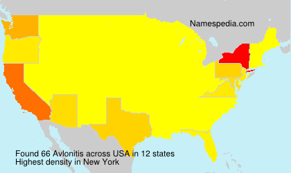Surname Avlonitis in USA Surname Avlonitis in USA