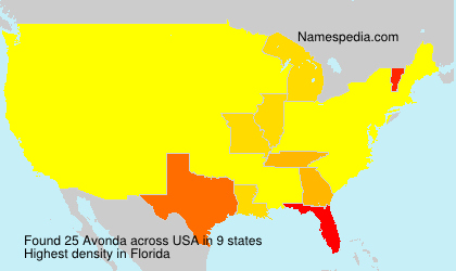 Surname Avonda in USA Surname Avonda in USA