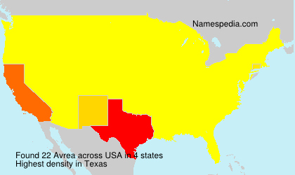 Surname Avrea in USA