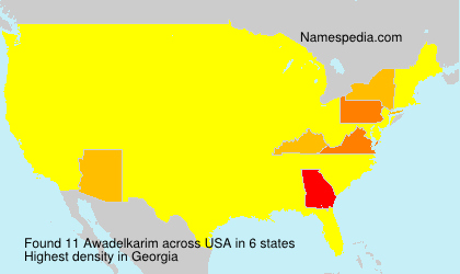 Surname Awadelkarim in USA Surname Awadelkarim in USA