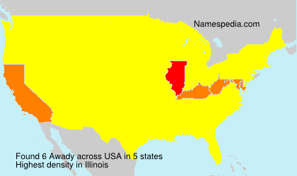 Surname Awady in USA Surname Awady in USA