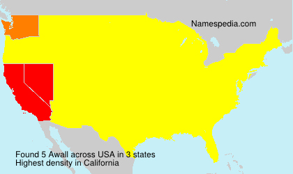 Surname Awall in USA Surname Awall in USA