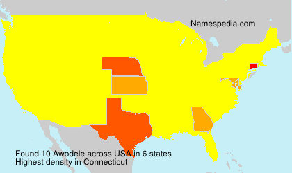 Surname Awodele in USA Surname Awodele in USA