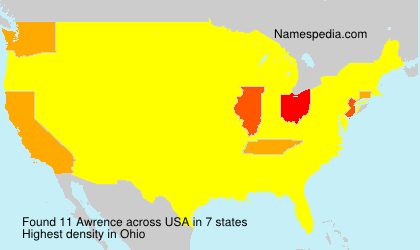 Surname Awrence in USA Surname Awrence in USA
