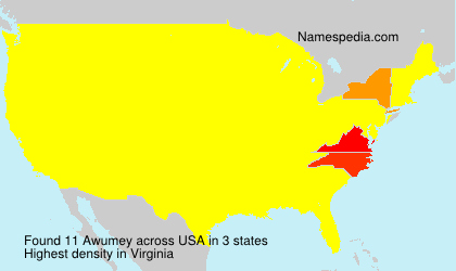 Surname Awumey in USA Surname Awumey in USA