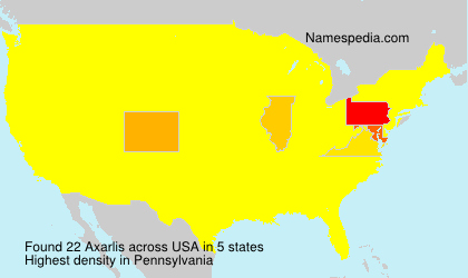 Surname Axarlis in USA Surname Axarlis in USA