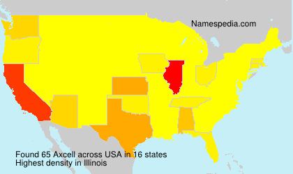 Surname Axcell in USA Surname Axcell in USA
