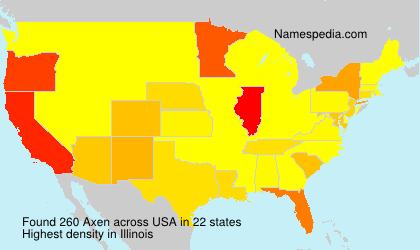 Surname Axen in USA Surname Axen in USA