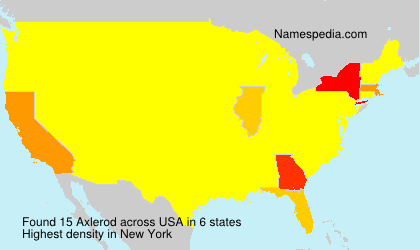 Surname Axlerod in USA Surname Axlerod in USA