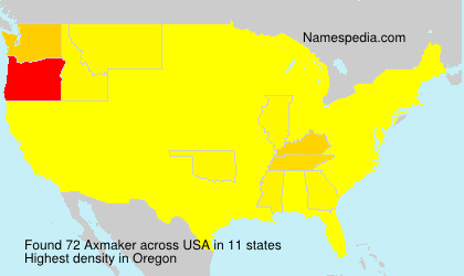 Surname Axmaker in USA Surname Axmaker in USA