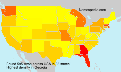 Surname Axon in USA Surname Axon in USA