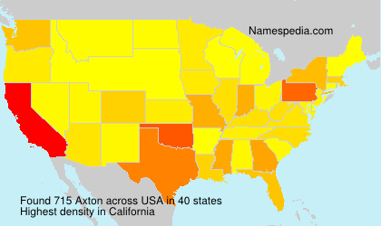 Surname Axton in USA Surname Axton in USA