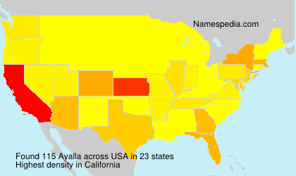 Surname Ayalla in USA Surname Ayalla in USA