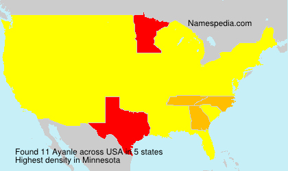 Surname Ayanle in USA Surname Ayanle in USA