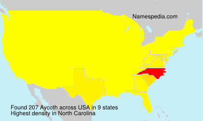 Surname Aycoth in USA Surname Aycoth in USA