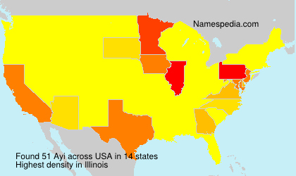 Surname Ayi in USA