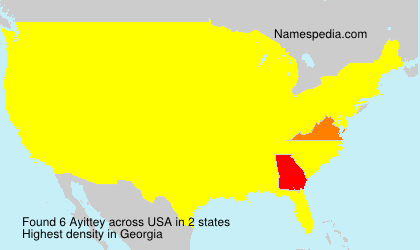 Surname Ayittey in USA Surname Ayittey in USA