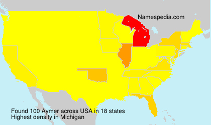Surname Aymer in USA Surname Aymer in USA