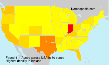 Surname Aynes in USA Surname Aynes in USA
