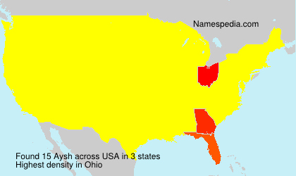 Surname Aysh in USA Surname Aysh in USA