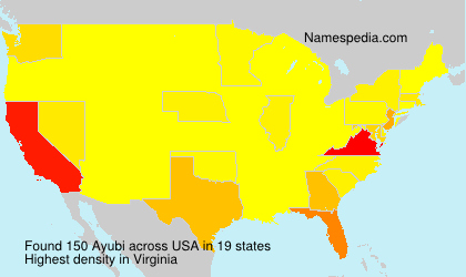 Surname Ayubi in USA Surname Ayubi in USA
