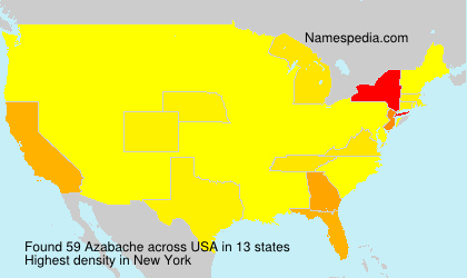 Surname Azabache in USA Surname Azabache in USA