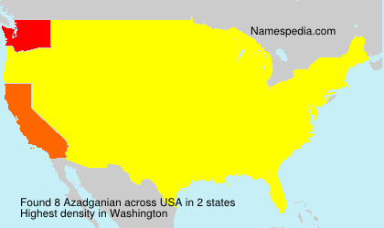 Surname Azadganian in USA
