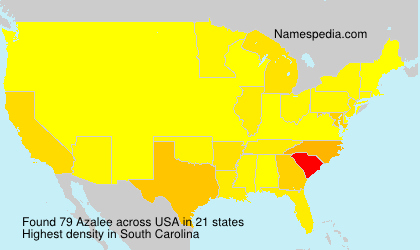 Surname Azalee in USA Surname Azalee in USA