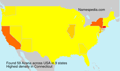 Surname Azana in USA