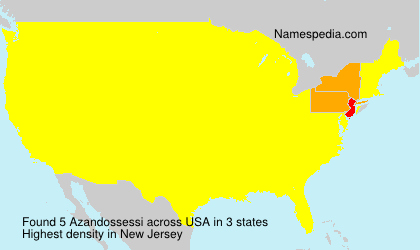 Surname Azandossessi in USA