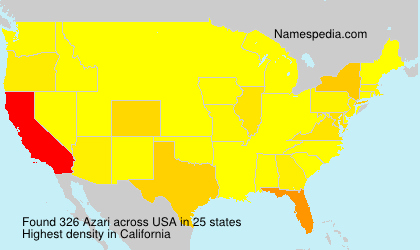 Surname Azari in USA