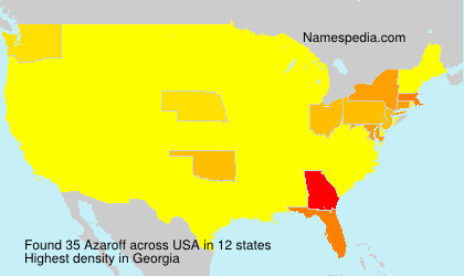 Surname Azaroff in USA Surname Azaroff in USA