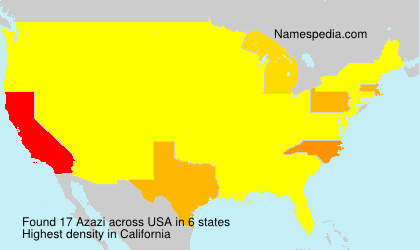 Surname Azazi in USA Surname Azazi in USA