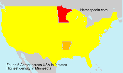 Surname Azefor in USA Surname Azefor in USA