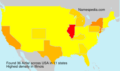 Surname Azfar in USA