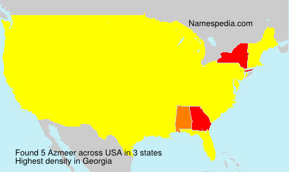 Surname Azmeer in USA Surname Azmeer in USA