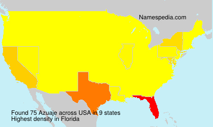 Surname Azuaje in USA Surname Azuaje in USA