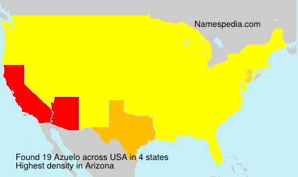 Surname Azuelo in USA