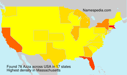 Surname Azza in USA Surname Azza in USA