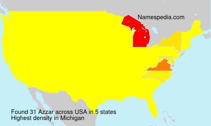 Surname Azzar in USA Surname Azzar in USA
